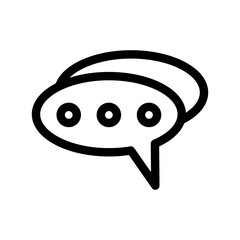 Bubble speech icon design template SVG