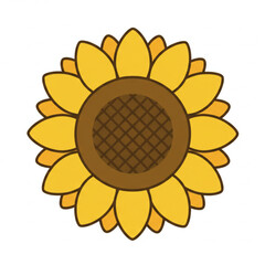 Delightful Sunflower Design Perfect for Branding Logos and Nature Themed Projects Offering a Scalable Graphic Resource