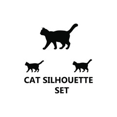 cat silhouette vector