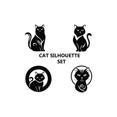 black and white cats