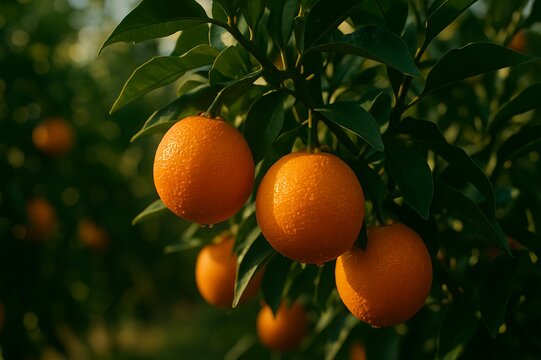 oranges on tree