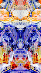 Fototapeta premium Abstract art background . Hand painting artwork on canvas .