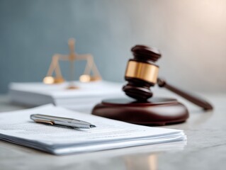 National Blame Someone Else Day Legal Concept with Judges Gavel and Scales - Tax Law Responsibility in Spring Tax Season and Earth Day Awareness