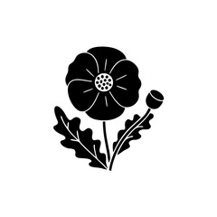 creative details poppy icon Vector Illustration	
