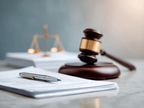 National Blame Someone Else Day Legal Concept with Judges Gavel and Scales - Tax Law Responsibility in Spring Tax Season and Earth Day Awareness