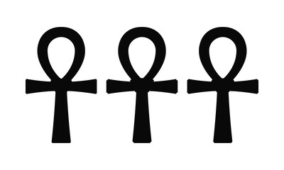 Ankh Egyptian Cross Corner Cut Symbols