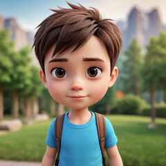  Adorable baby boy smiling joyfully in a studio setting, capturing the innocence, happiness, and playful spirit of childhood and early years.