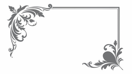 frame with floral ornament