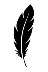 A light vintage feather vector illustration, perfect for a nature-inspired design or decorative art