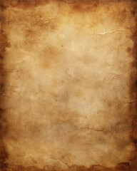 Obraz premium Aged Vintage Paper Texture with Cracks, Stains, and Burnt Edges