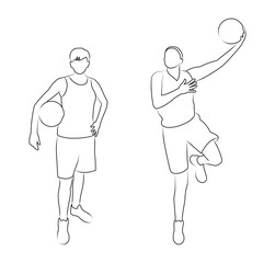 Girl practicing basketball skills by shooting a ball towards the hoop at a gym during afternoon training session