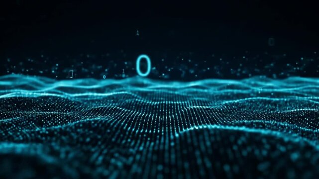 Digital code number abstract background 