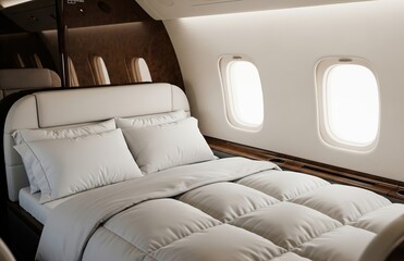 Spacious Private Jet Sleeping Suite