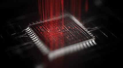 Advanced computer chip processing information abstract