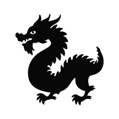 Year Of The Dragon Vector Chinese Style Zodiac Symbol Isolated.