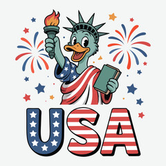 USA 4th of july t shirt design vector
