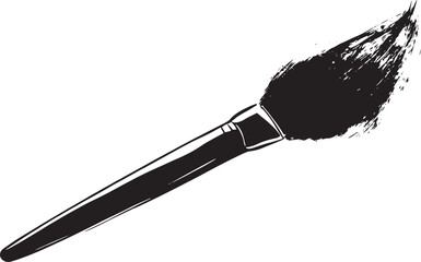Paintbrush Vector Illustration Isolated on White Background.