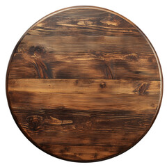 Dark Brown Wooden Round Table Top