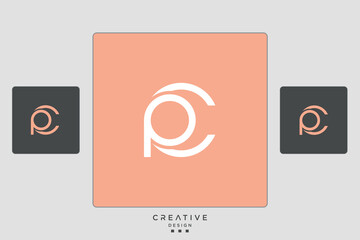 CP, PC, C, P, Abstract Letters Logo Monogram	
