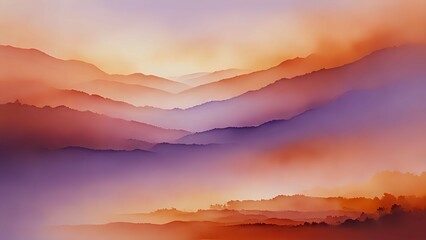 A warm and artistic gradient merging soft lavender with burnt sienna, offering a nostalgic and luxurious tone