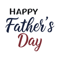 Happy Fathers Day vector text banner illustration. Happy Fathers Day typography vector logo. Happy Fathers Day  design, background graphic. cards, social media and poster designs.