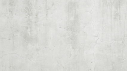 Obraz premium Cracked White Concrete Wall Texture with Subtle Weathering for Background Use