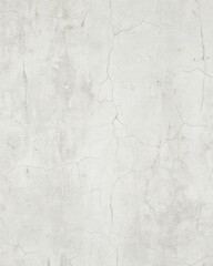 Fototapeta premium Cracked White Concrete Wall Texture with Subtle Weathering for Background Use
