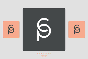 CP, PC, C, P, Abstract Letters Logo Monogram	
