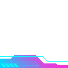 Gradient Futuristic Tech Footer