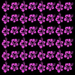 PINK HAWAII FLOWERS RETRO PATTERN TEXTURE