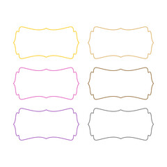 Wedding Stylish Romance Ornamental Tags Collection
