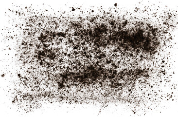 dirt and mud texture on a transparent background	
