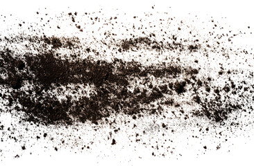 dirt and mud texture on a transparent background	
