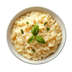 Creamy Risotto Recipe A Delicious Italian Dish isolated on transparent background