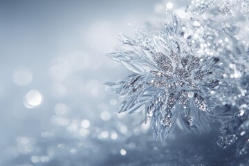 Silver Snowflake Ornament Holiday Decoration