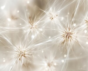 Fototapeta premium Abstract Light Beige Glowing Pattern Design