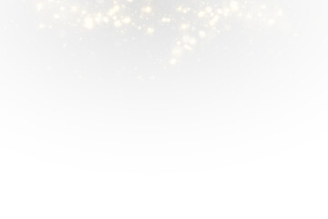 Christmas Golden Dust and Glowing Confetti PNG – Sparkle Bokeh Overlay, Light Shine Texture for Holiday Designs, Festive Background Vector for Greeting Cards and Invitations