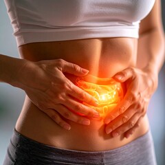 An oriental woman suffers from pain in her lower left abdomen