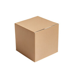 Square Cardboard Box Packaging, Beige, Empty, Shipping, Container, Product