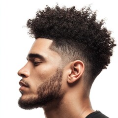 Men's curly hair fade haircut styles black male hairstyle trends modern grooming tips and inspiration