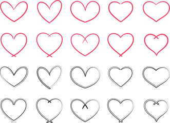 Heart Black | Love | Logo | Variations
