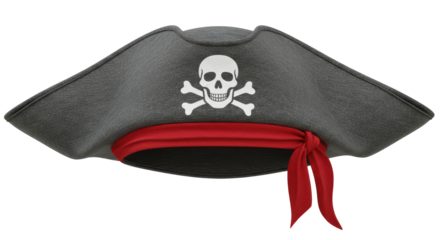 Isolated Pirate Hat