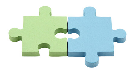 Obraz premium Isolated Jigsaw Puzzle Pieces