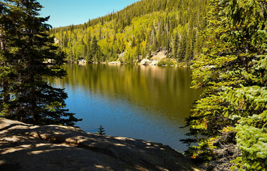 lake in mountain forest