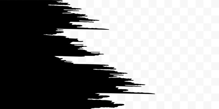 Smooth vector transition from black to white with straight broken lines. Modern vector background for transition from one image to another
