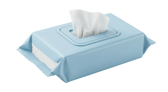 Isolated Wet Wipes