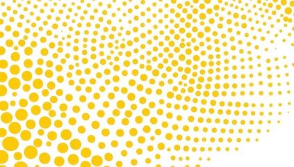 Abstract Yellow Dot Pattern Background