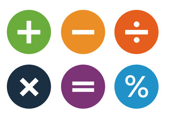 Obraz premium set of buttons for calculator