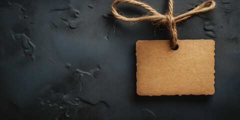 Price tag hanging on pen mockup stationery office supply retail sale shopping discount writing tool school business ai generated art