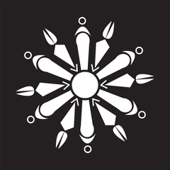 Simple floral and flowers mandala art, mandala design art for holiday decoration, perfect decorative design elements